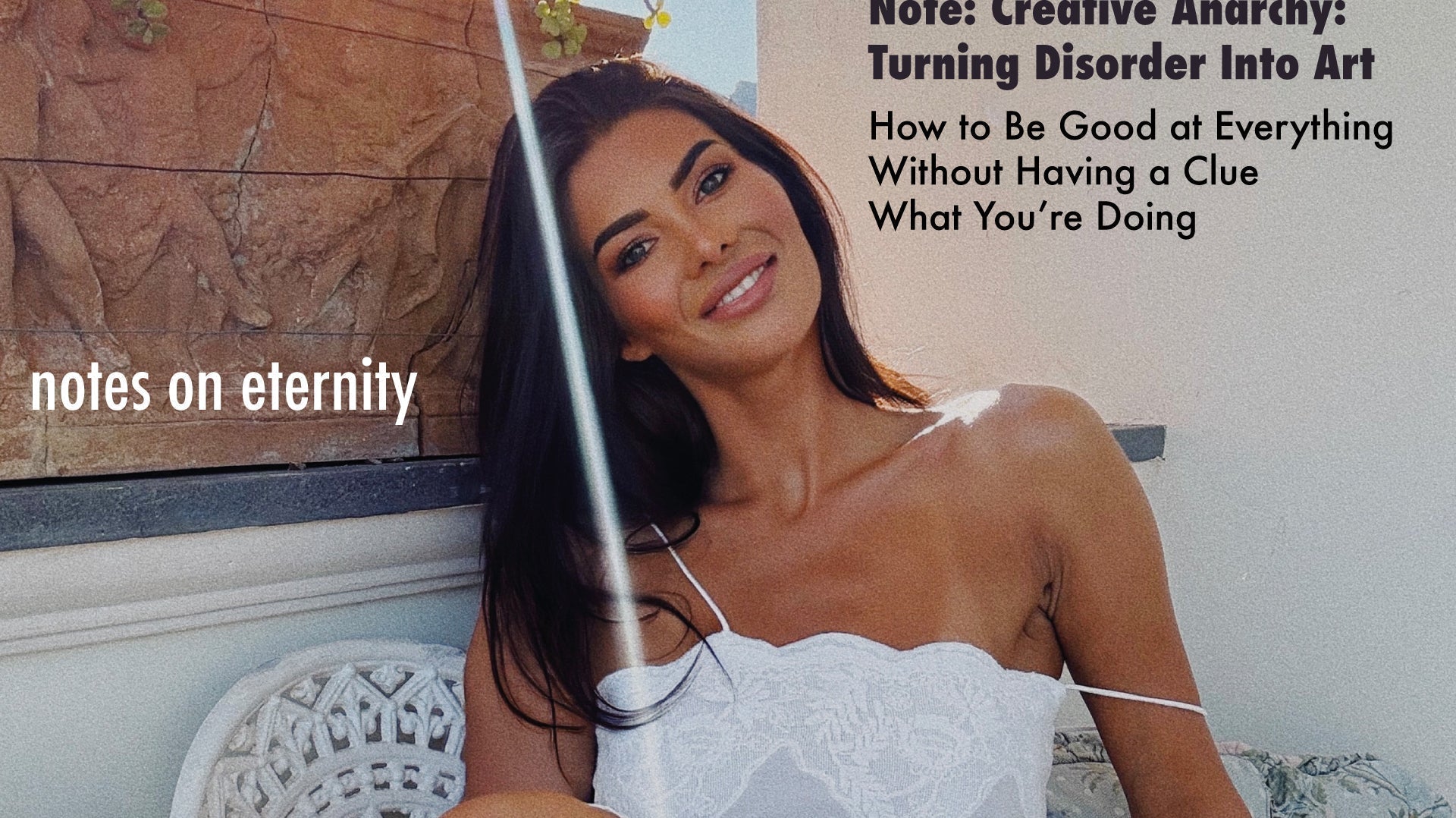 Artist notebook full of messy creative ideas